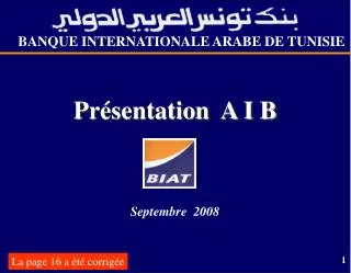 BANQUE INTERNATIONALE ARABE DE TUNISIE