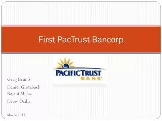 First PacTrust Bancorp