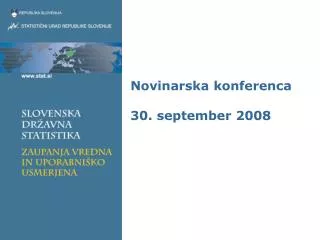 Novinarska konferenca 30. september 2008
