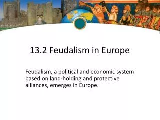 13.2 Feudalism in Europe