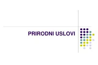 prirodni uslovi
