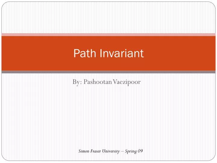 path invariant