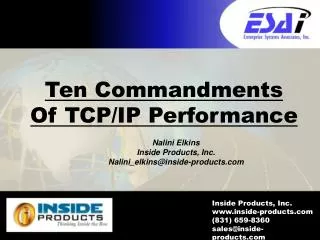 Ten Commandments Of TCP/IP Performance