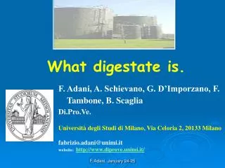 What digestate is.