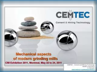 CEMTEC – Cement and Mining Technology GmbH, A-4470 Enns S. Pellissetti
