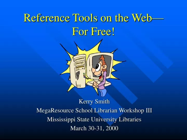 reference tools on the web for free