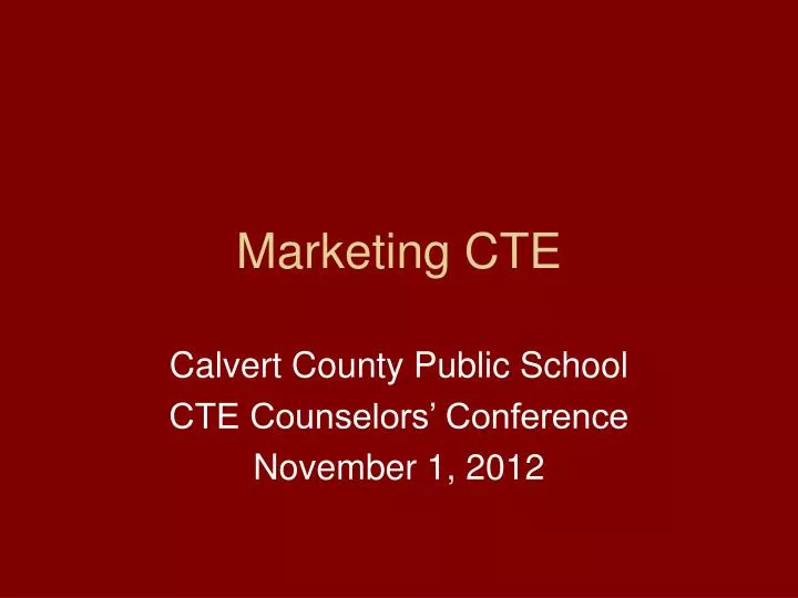 marketing cte