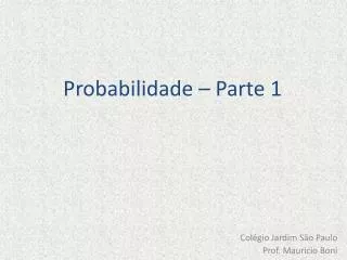 probabilidade parte 1