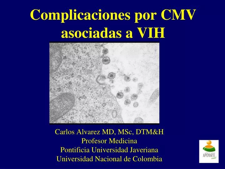 complicaciones por cmv asociadas a vih