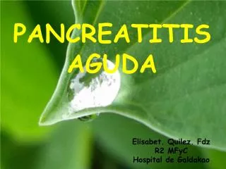 pancreatitis aguda
