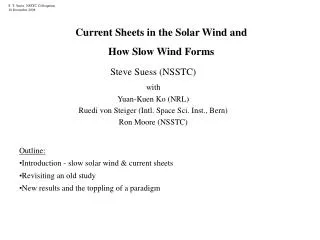 Current Sheets in the Solar Wind and How Slow Wind Forms