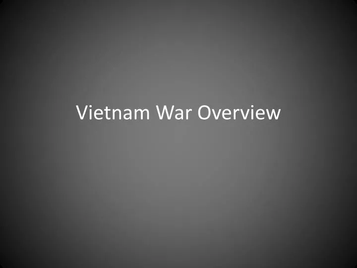vietnam war overview
