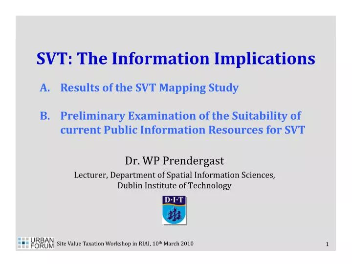 svt the information implications