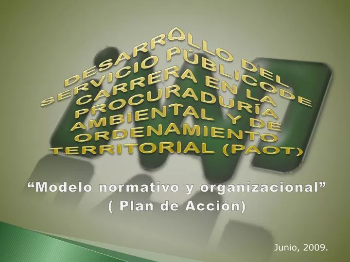 modelo normativo y organizacional plan de acci n