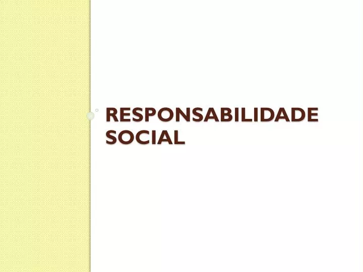 responsabilidade social