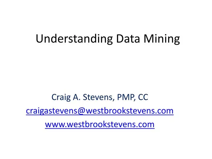 understanding data mining