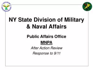 NY State Division of Military &amp; Naval Affairs