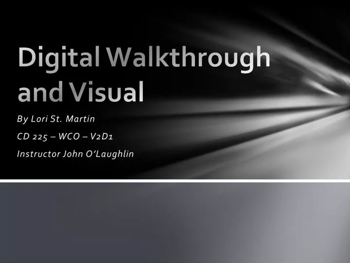 digital walkthrough and visual