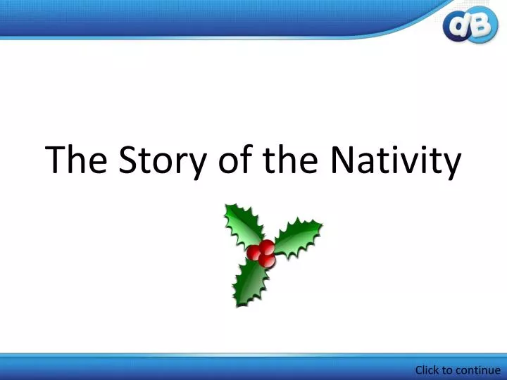 the story of the nativity