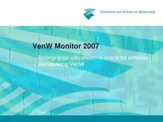 VenW Monitor 2007