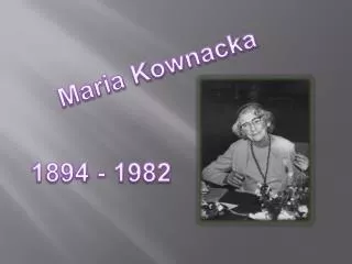Maria Kownacka