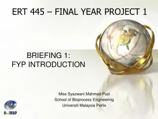 BRIEFING 1: FYP INTRODUCTION