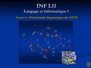 INF L11 Langage et informatique 1