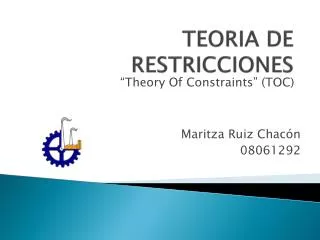 TEORIA DE RESTRICCIONES