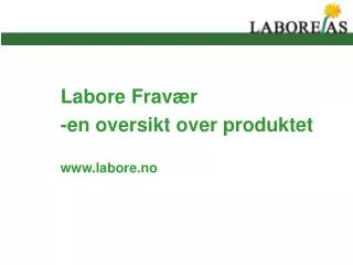 labore frav r en oversikt over produktet www labore no