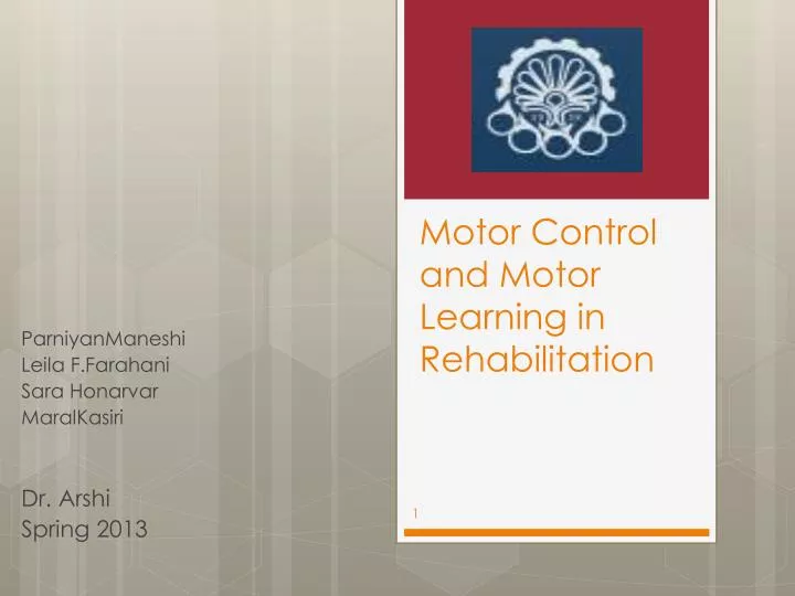 Ppt Motor Control And Motor Learning In Rehabilitation Powerpoint Presentation Id6972987