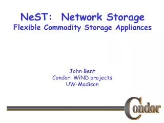 NeST: Network Storage Flexible Commodity Storage Appliances