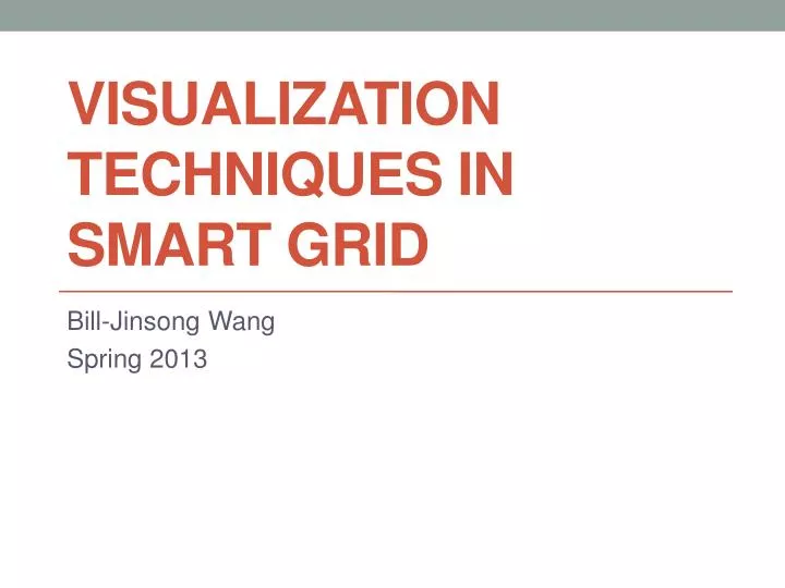 visualization techniques in smart grid
