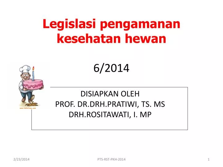 l egislasi pengamanan kesehatan hewan 6 2014