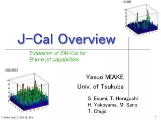 J-Cal Overview