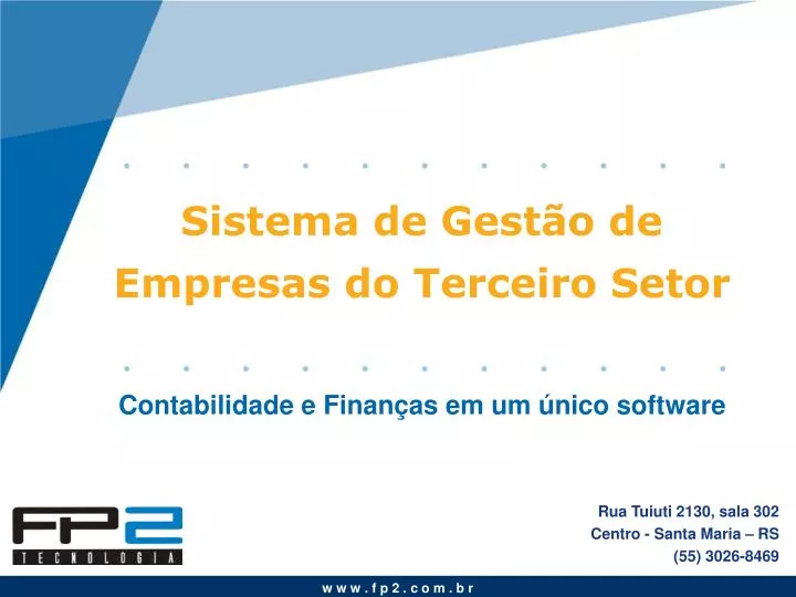 sistema de gest o de empresas do terceiro setor