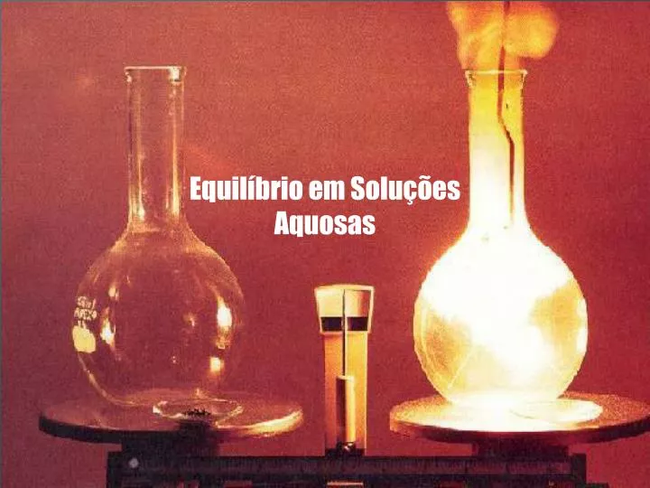 equil brio em solu es aquosas