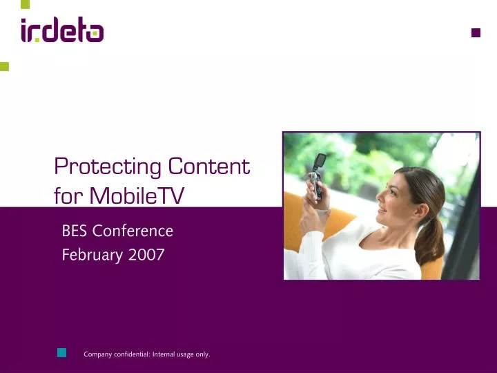 protecting content for mobiletv