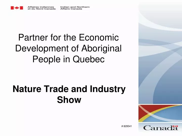 partner for the economic development of aboriginal people in quebec