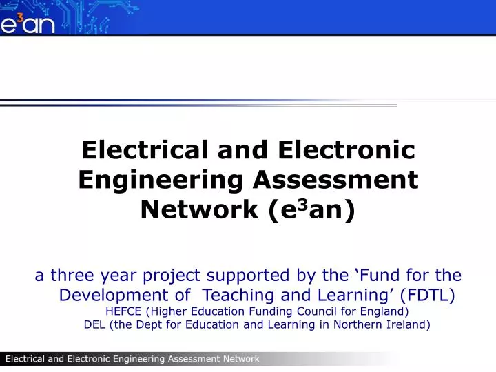 electrical and electronic engineering assessment network e 3 an