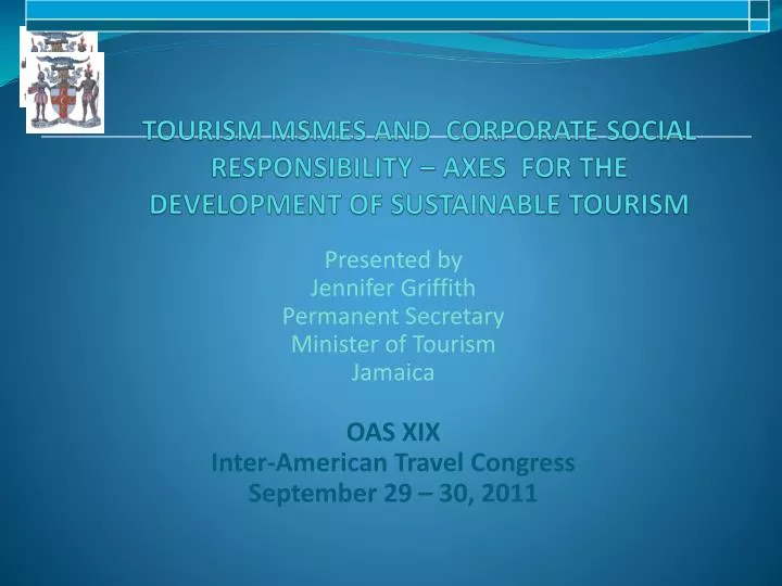 tourism msmes and corporate social responsibility axes for the development of sustainable tourism