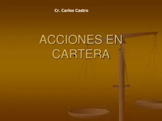 acciones en cartera
