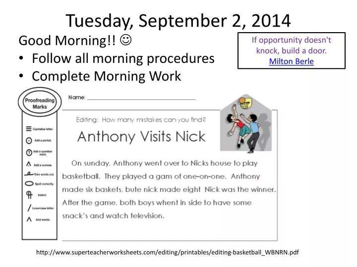 tuesday september 2 2014