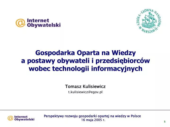 tomasz kulisiewicz t kulisiewicz@egov pl