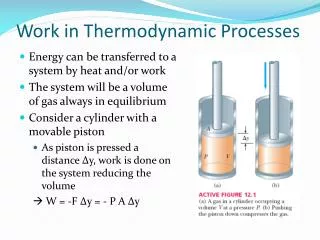 Work in Thermodynamic Processes