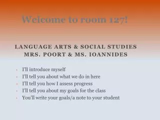 Welcome to room 127!