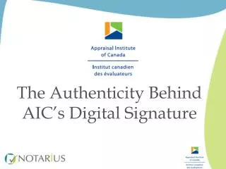 The Authenticity Behind AIC’s Digital Signature