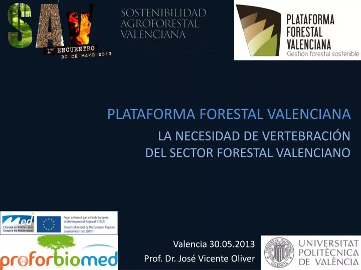 la necesidad de vertebraci n del sector forestal valenciano