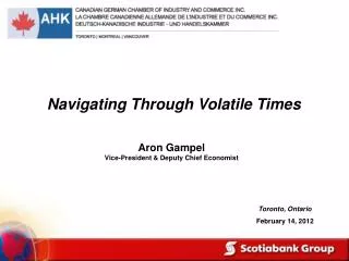 Aron Gampel Vice-President &amp; Deputy Chief Economist