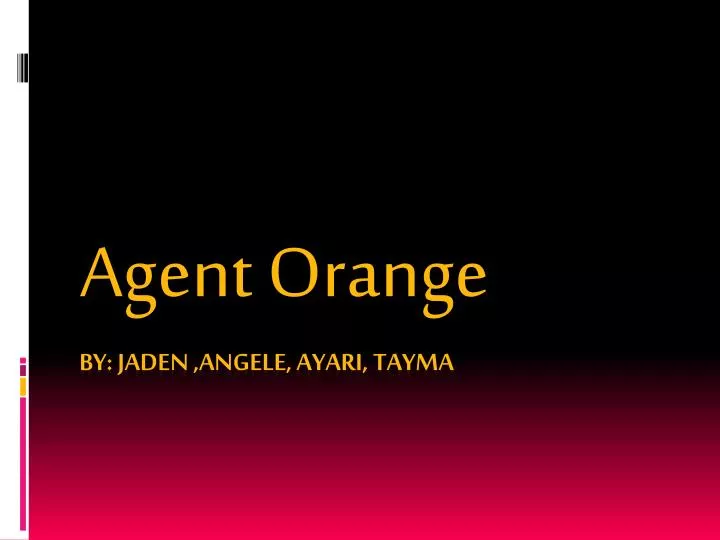 agent orange