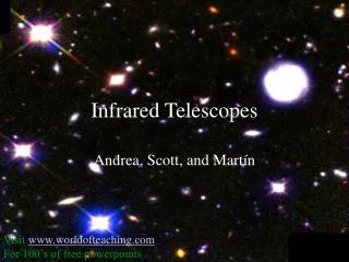 Infrared Telescopes